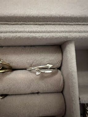 Sterling Silver Arrow Wrap Ring - Silver